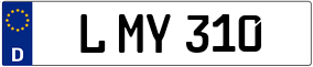 Trailer License Plate